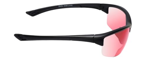 Wraparound Safety Glasses with Integrated Readers – Anti Fog UV Protection Lenses | Protective Wraparound Eyewear - color: Gloss Black Fl41 Pink (2 Pack)