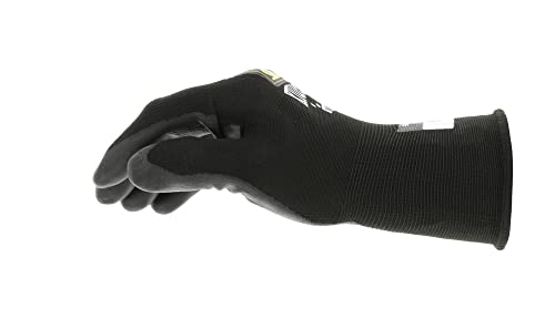 Mechanix Wear SpeedKnit S1DC05 Coated-Knit Work Gloves - Durable Cut & Abrasion Resistant Safety Gloves - Touchscreen Compatible - Machine Washable - Medium - Black - size: Medium