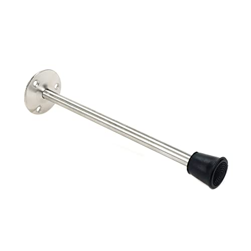 Door Stopper Stainless Steel Wall Mounted Door Stop with Rubber Bumper 7.87"/200mm Length - size: 200mm/7.87" 1pcs