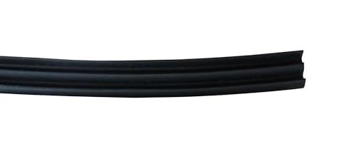 WRS Black Glazing Wedge Weatherstripping for Windows & Doors – Window Glass Seal Replacement, Vinyl Glazing Wedge for Frame Sealing, Blocks Drafts, Water & Noise (50 ft Roll) - color: 50 Ft Roll - Black Glazing Wedge