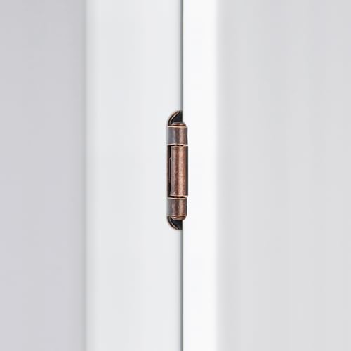 4 Pack (2 Pairs) 1/2" Overlay Cabinet Hinges, Antique Copper Self-Closing Semi-Concealed Partial Wrap Face Frame Hinges for Cabinet Doors - color: Antique Copper