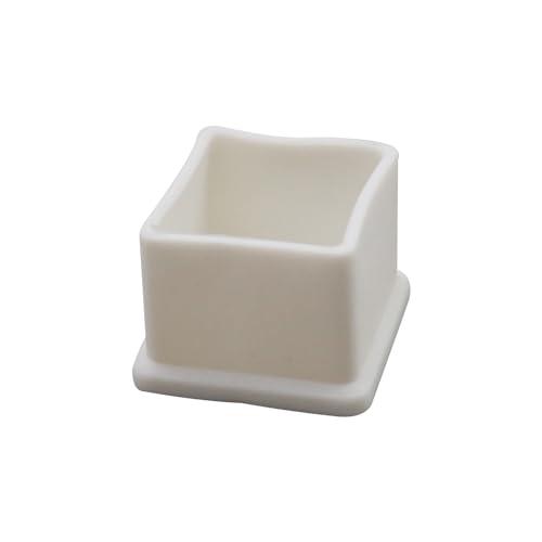 Antrader 12PCS White Furniture Pads,1" x 1" Rubber PVC Furniture Leg Caps,Table Chair Leg Foot End Caps Covers Protectors - color: White, size: 1" x 1"