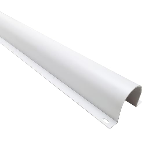 Electriduct 3/4" Plastic Flanged Wire Guard Cable Raceway - 58 Inch Stick - White - color: White - 0.75 Inch, size: 1 x 58" Stick