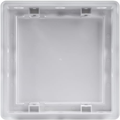 Vent Systems White ABS Plastic Access Panel 6 x 6 Inch (Cut-Out) - Access Door for Drywall, Wall, Ceiling - Electrical, Plumbing Service Wall Hole Cover - Inspection Door - 6.6 x 6.6 Inch (Outer) - size: 6 X 6 Inch / 150 X 150 Mm