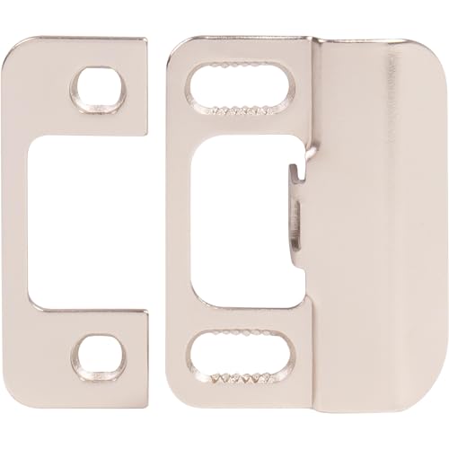 Stone Harbor Hardware Adjustable Strike Plate, Satin Nickel - color: Satin Nickel
