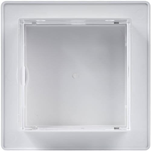 Vent Systems 4 x 4 Inch (Cut-Out) White ABS Plastic Access Panel - Access Door for Drywall, Wall, Ceiling - Electrical, Plumbing Service Wall Hole Cover - Inspection Door - 5.3 x 5.3 Inch (Outer) - size: 4 X 4 Inch / 100 X 100 Mm