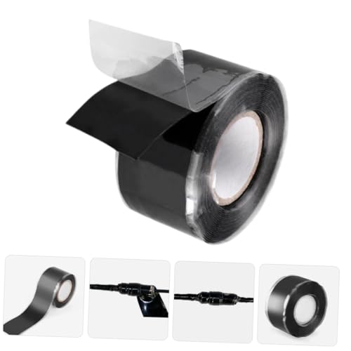 Cabilock Waterproof Tape Sealing Plumber Tape Caulk Duct Mastic Strips Repair Leak Sealer Removable Sealant Fix Leaks Flexible Tanking Adhesive for Sticky Black