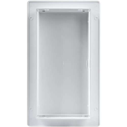 Vent Systems 4x8 Access Panel (Cut-Out) - Easy Doors ABS Plastic for Drywall, Wall and Ceiling Electrical Plumbing Service Door Cover Exterior Dimensions 5.3x9.3 Inch White 4 x 8/100 200 mm - size: 4 X 8 Inch / 100 X 200 Mm