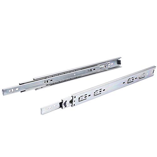 10 Pairs of 22 Inch Hardware 3-Section Full Extension Ball Bearing Side Mount Drawer Slides,100 LB Capacity Drawer Slide - size: 22 Inch