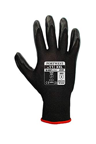 Portwest Dexti-Grip Glove Handling Work Protective Safety Grip Resistant ANSI 105, XXL - size: XX-Large