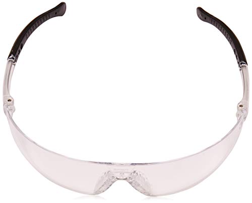 Pyramex Provoq Safety Eyewear Blue Mirror Lens Black Temples - color: Clear