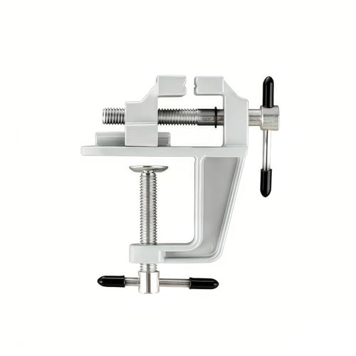 Multi-Functional Aluminum Alloy Bench Vise, Mini Clamp for DIY Jewelry & Electronics Repair, Heavy-Duty Metal Construction Manual Hand Tool for Workbench