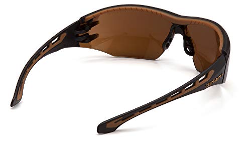 Carhartt Gear CHB818ST Easley™ Sandstone Bronze Anti-Fog Lens - One Size Fits All - Black/Tan - color: Sandstone Bronze Lens