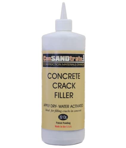 ConSANDtrate Concrete Crack Filler - 3 lb. for Filling in Concrete Cracks on driveways, walkways & patios. (1, Black) - color: Black