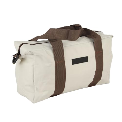 Wide Mouth Tool Bag, Tool Storage Bag, Zippered High Bearing Multi Use Tool Tote Bag, Portable Home Tool Organizer Handbag for Electrician, Hardware(18")