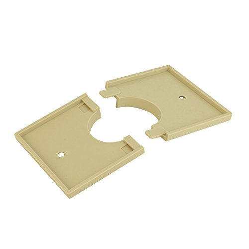 Skywalker Single-Gang Bulk Wire Splitting Wall Plate with 1-3/8” Hole (Ivory)