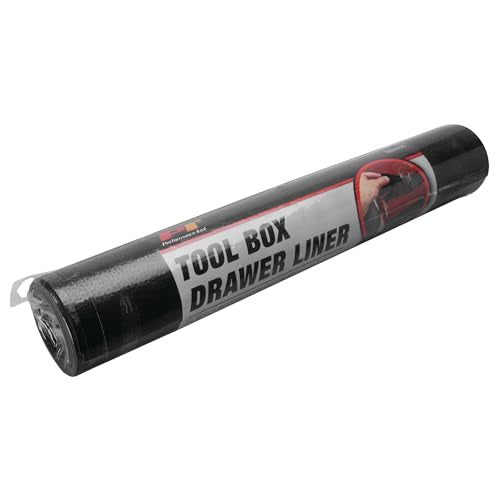 Performance Tool W88996 tool Box Drawer Liner - size: Black Drawer Liner (16" X 96")