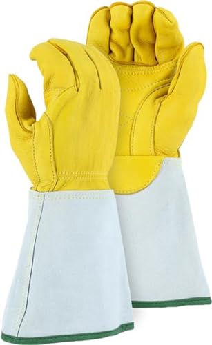 1516 Safety work Gloves, Straight Thumb with polyurethane Coated, Waterproof Double Reinforced Palm, X-small (1 Pair)