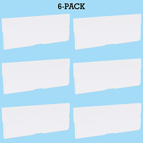 Akro-Mils 40717 Length Dividers for Plastic Storage Hardware and Craft Cabinet Large Drawers, (6-Pack), Clear - size: Large Drawer