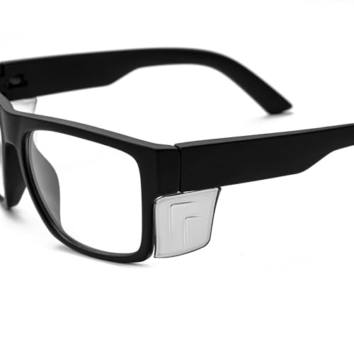 TransitionSafetyGlaseswith ANSI Z87+ImpactApproved Wraparound&Anti Bluelight UV400 - color: Matte Black(grey Shield)