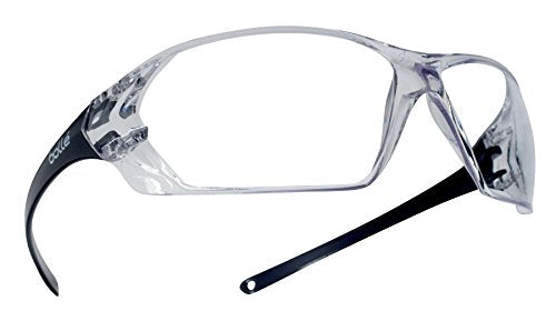 Bollé Safety 40057, Prism Safety Glasses anti-scratch/anti-fog, translucent frame, Clear Lenses - color: Translucent