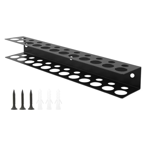 Screwdriver Plier Organizer Wall Mount with 23 Holes, Heavy Duty Wall Mounted Tool Storage Rack, Metal Utility Storage Rack for Pliers Small Tools, Screw Driver Organizer