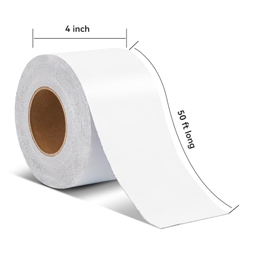 RV Roof Tape Seal Repair - 4 Inch 50 Feet RV Airtight Sealant Tape Window Sealing UV Resistant for Roofing Repair Camper Trailer Boat Leak Repairs White
