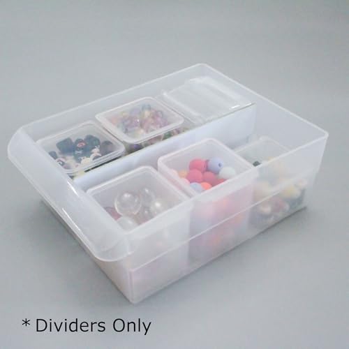 (12-Pack) Large Drawer Dividers compatible with Craft Cabinet and Hardware Storage Organizers, (Dividers Only) - style: Length Dividers (Pack of 12)