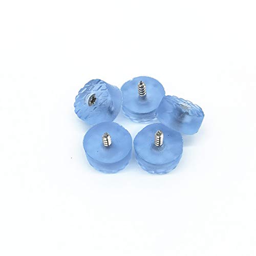 50 Pcs Translucent Cylindrical Shape Furniture Pads Rubber Non Slip Feet Pad for Table Desk Chair Sofa and Cutting Boards