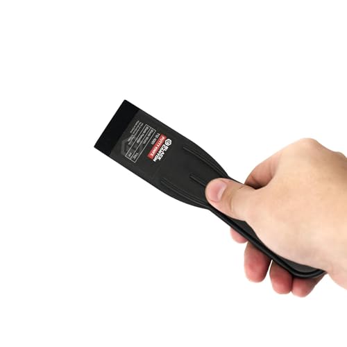 Black Canyon 1.5 Inch Plastic Putty Knife Set, 5 Pack Flexible Scraper Tools, Lightweight PP Spackle Knife for Drywall, Patching, Painting, Caulking & DIY, Non-Scratch Spreader, Black - size: 1.5"