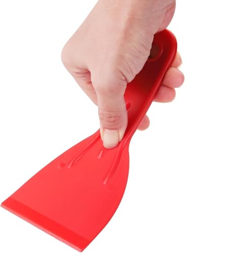 Flexible Plastic Putty Knife Set of 2 – Wall Scraper for Spackling, Paint & Tile Work