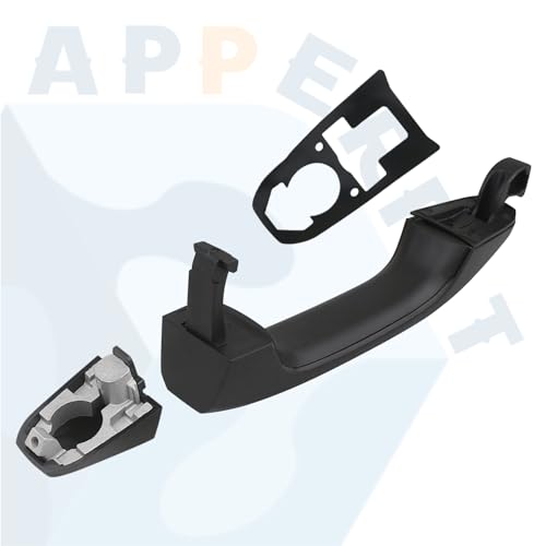 APPERFiT Door Handle w/Gasket Set - Front Exterior RH (Textured Black) Compatible with 2014-2020 Chevy Chevrolet Silverado Suburban Tahoe, GMC Sierra Yukon 22923605 22929412 - color: Textured Black FR