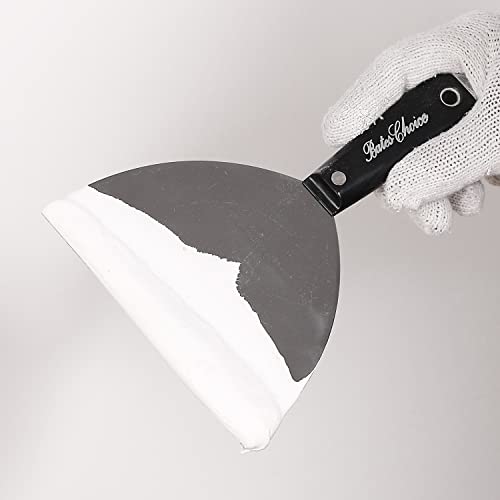 Bates 6 Inch Flexible Drywall Spackle Knife - Paint & Metal Scraper, Wall & Putty Scraper - color: Black, size: 6 Inch