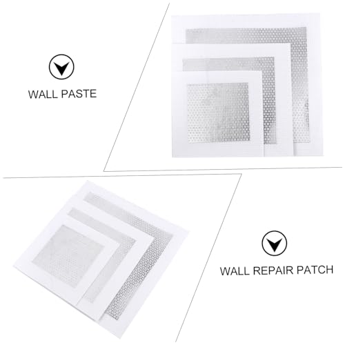 jojofuny 3pcs Self-Adhesive Wall Repair Patch Kit for Quick Drywall Hole Mending Mesh Patches for Wall Repair