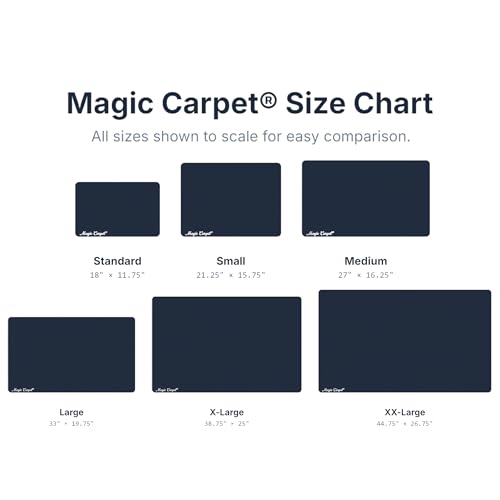 Magic Carpet® DIY Work Mat and Kneeling Pad (2-Pack) | 15.75″ × 21.25″ | Heavy-Duty Absorbent & Puncture-Resistant Pad for Garage, Crafts, & Gardening | Washable | Made in USA | Recycled Material - size: Small | 15.75" x 21.25"