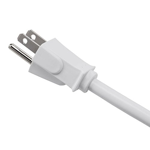 Belkin Power Strip Surge Protector - 6 AC Multiple Outlets, 2 ft Long Heavy Duty Metal Extension Cord for Home, Office, Travel, Computer Desktop & Phone Charging Brick - 200 Joules, White (2 Pack) - style: 2 ft - 2 Pack