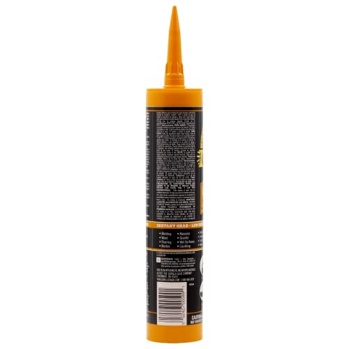 Gorilla Heavy Duty Ultimate Construction Adhesive, 9 Ounce Cartridge, White, (Pack of 2) - size: 2 - Pack