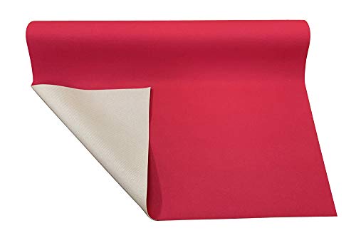 27 x 20 Neoprene Floor Runner | Reusable Floor Protection Slip Proof Surface, Non-Skid Bottom, Protect All Surfaces | Businesses and Homes (Red) - color: Red