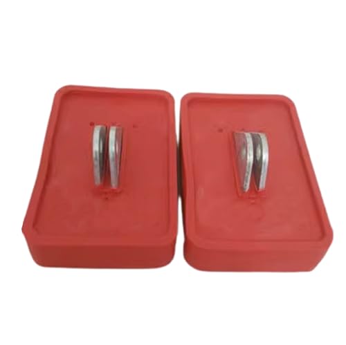 Extension Ladder Replacement Shoe Kit, Extension Ladder Feet Foot Pads Cover, Ladder Accessories Parts (Red) - color: Red