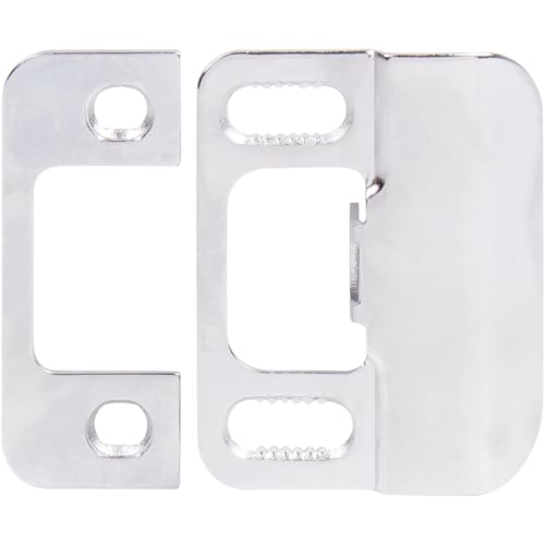 Stone Harbor Hardware Adjustable Strike Plate, Polished Chrome - color: Polished Chrome