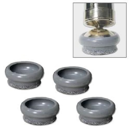 PVC 1-3/16'' Molded Felt Fiber Chair and Furniture Glide Caps (24)