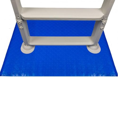 Aqua Select 36 in. x 48 in. Swimming Pool Ladder Mat or Step Pad | Protects Vinyl Pool Liner | Blue, Non-Slip, Rectangular, Outdoor, 36" x 48" - size: 36" x 48"