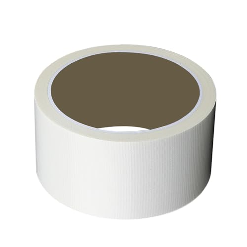 SnowTing Self Adhesive Stress Crack Tape, 65.6 ft x 2.4 Inch White High Adhesion Cuttable Drywall Joint Tape Patch for Repair Wall Crack Repair Tool