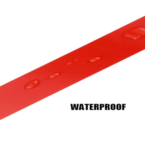 Multi-Purpose Duct Tape 1 Inch x 33 Yards, Heavy Duty, Waterproof, Great for Repairs, Packaging, Arts Crafts and DIY Projects (Red) - color: Red