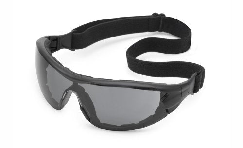 Gateway Safety 21GB78 Swap Wraparound Hybrid Eye Safety Glasses/Goggles, Gray Anti-Fog Lens, Black Frame with Foam Edge - color: Gray Anti-fog Lens