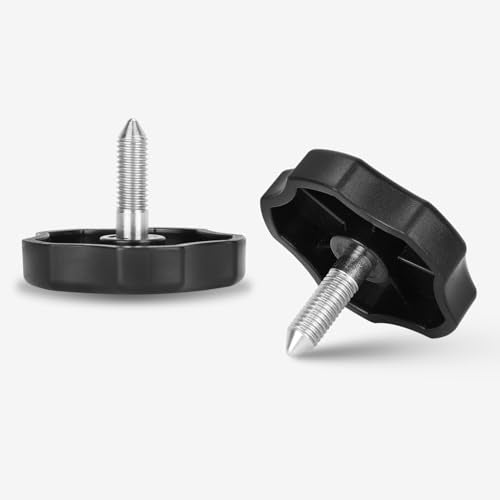 2 PCS Soft Top Window Frame Knob Screws Bolts Door Surround Knobs with Pin Compatible with for 2007-2018 Jeep Wrangler JK JKU - size: Short 2 PCS