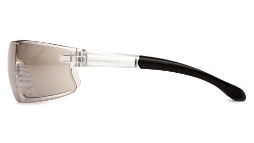 Pyramex Provoq Safety Eyewear Blue Mirror Lens Black Temples - color: I/O Mirror Anti-fog Lens/ Black Frame