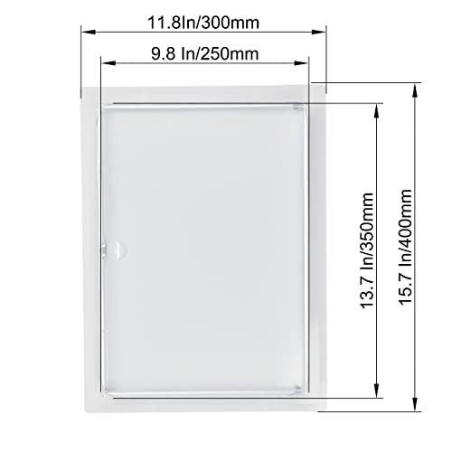 10" x 14" White Metal Access Panel, Service Shaft Door, Plumbing, Electricity Heating Alarm Wall for Drywall, Bathroom Services Hole Cover, Wall Covering - size: 10" x 14"