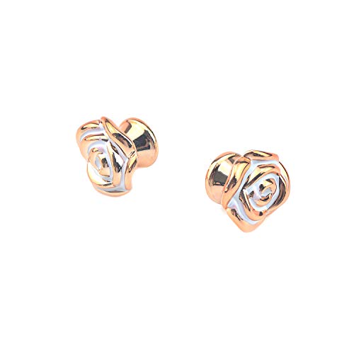 Bitray 20PCS Rose Pulls Cabinet Knobs Flower Drawer Knobs Pull Handles - color: Gold
