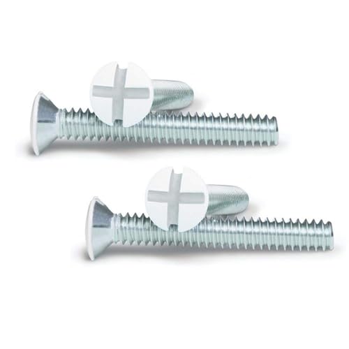 Cmple - 2 Gang Blank Wall Plate, Standard Size, Polycarbonate Thermoplastic Panel GFCI Wall Plate with Screws - White - color: Blank 2 Gang White, size: 10 Pack